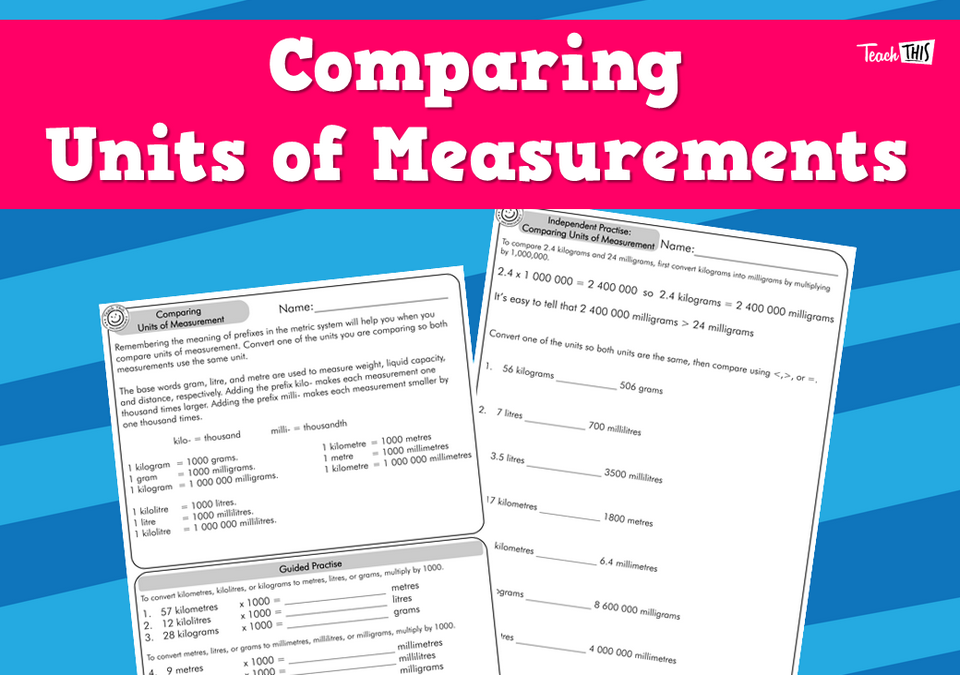 Comparing Units of Measurements