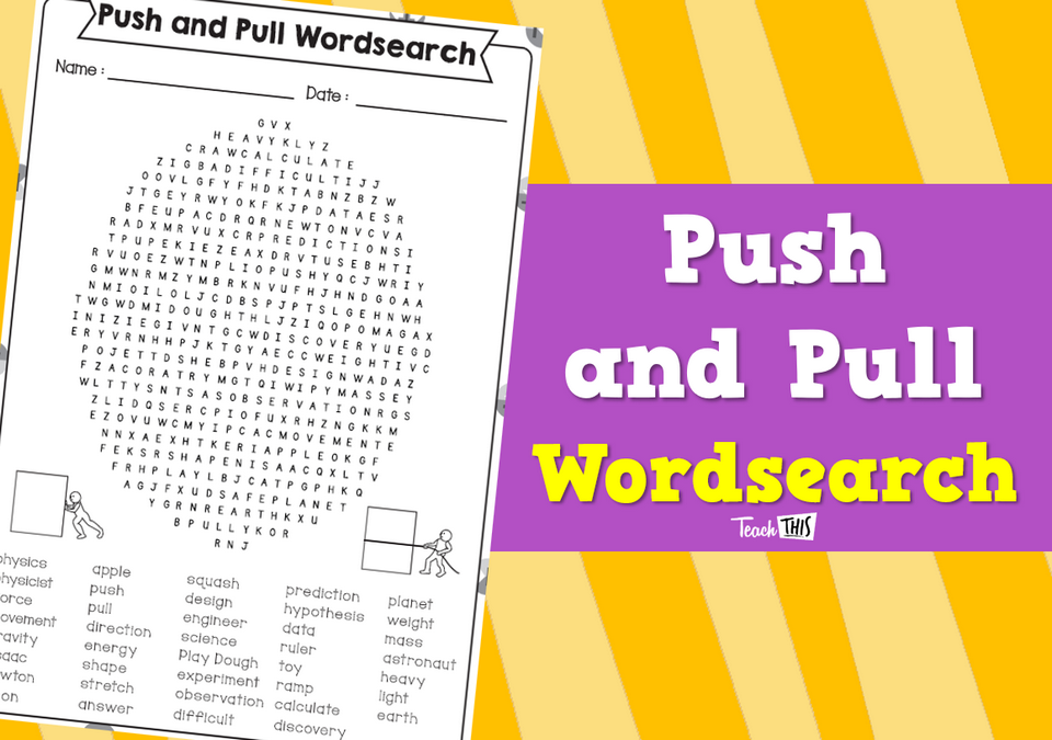 Push and Pull - Word Search