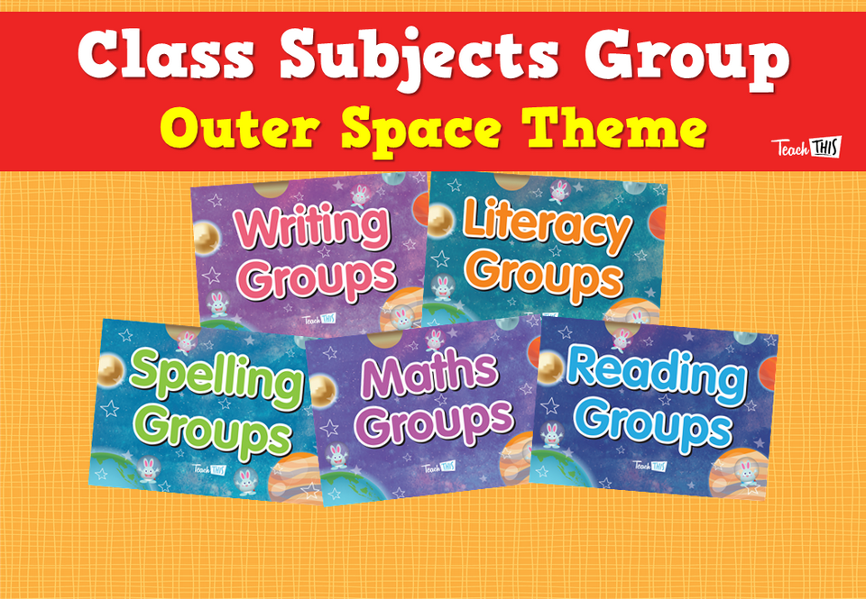 Class Subjects Group - Outer Space Theme