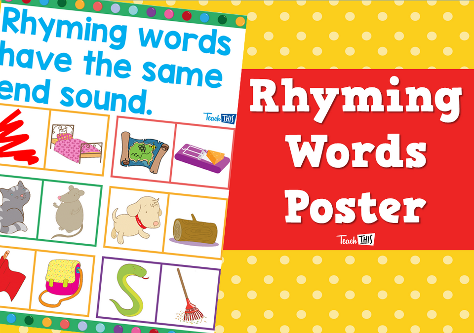 Rhyming Words Poster