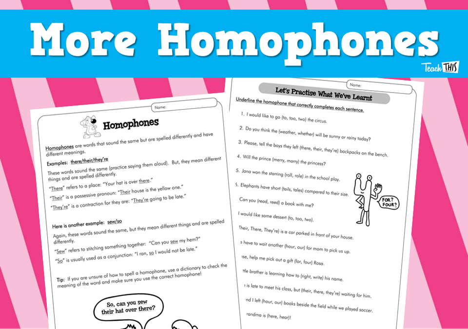 More Homophones