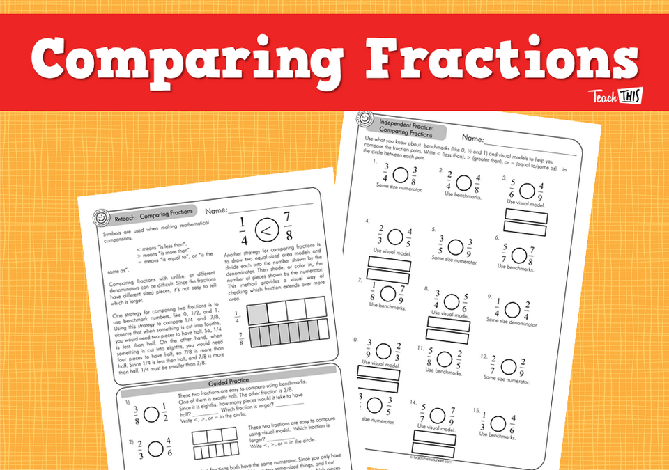 Comparing Fractions (answers incl) 4pg