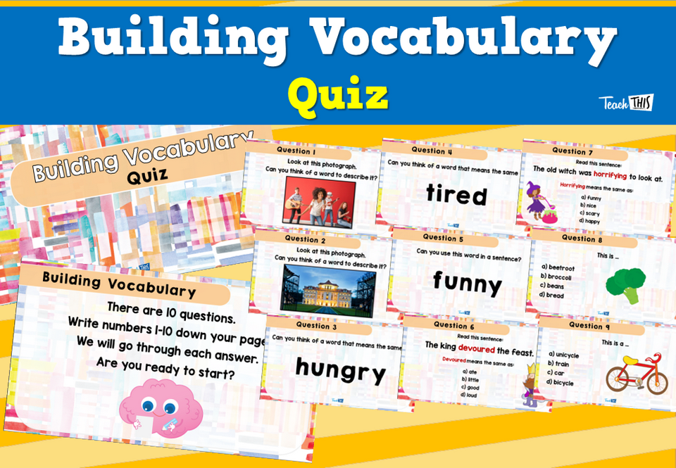 Building Vocabulary Quiz