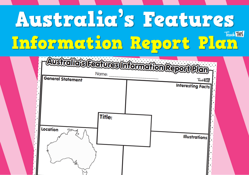 Australia’s Features Information Report Plan