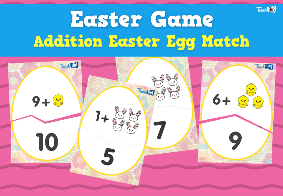 Addition Easter Egg Match