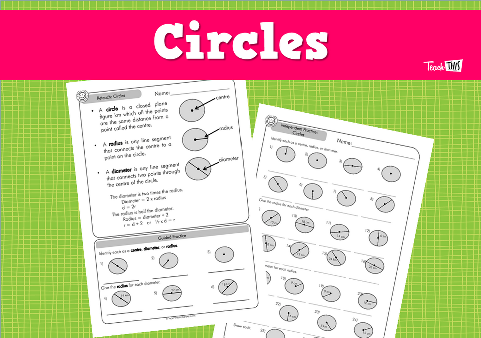 Circles (answers incl) 4pg