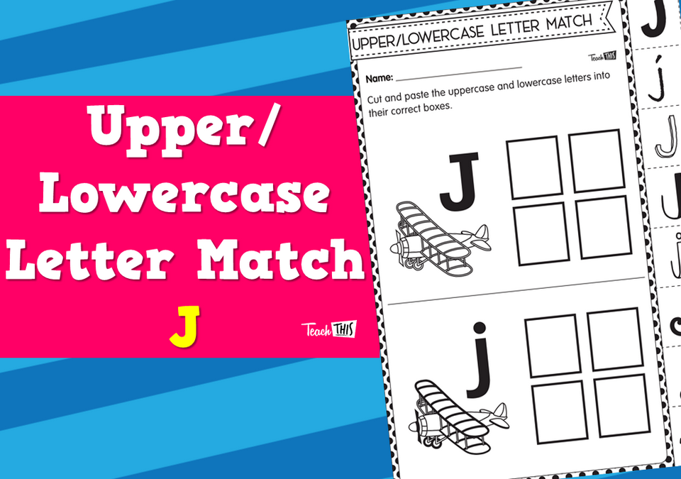 Upper/Lowercase Letter Match J