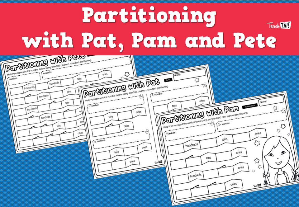 Partitioning with Pat, Pam and Pete