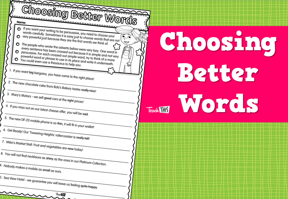 Choosing Better Words