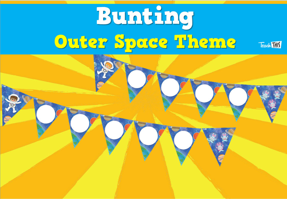 Bunting - Outer Space Theme