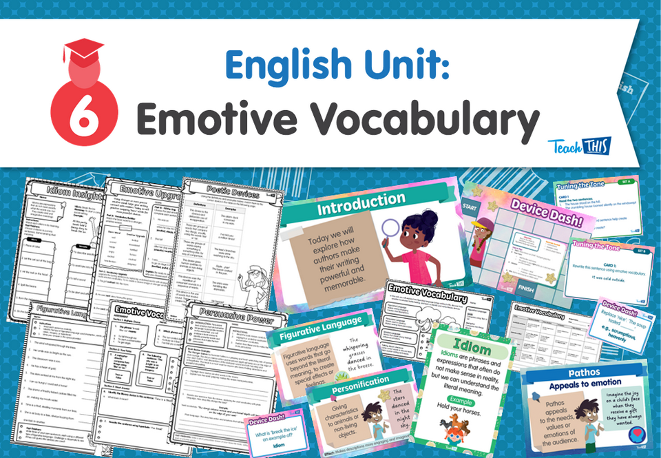 English Unit: Emotive Vocabulary