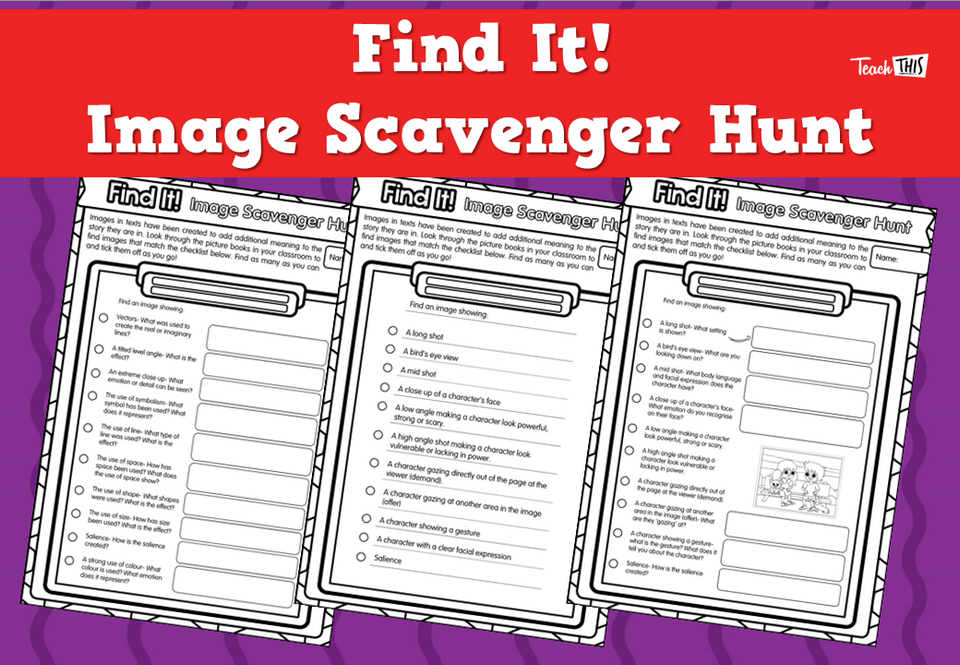 Find It! Image Scavenger Hunt