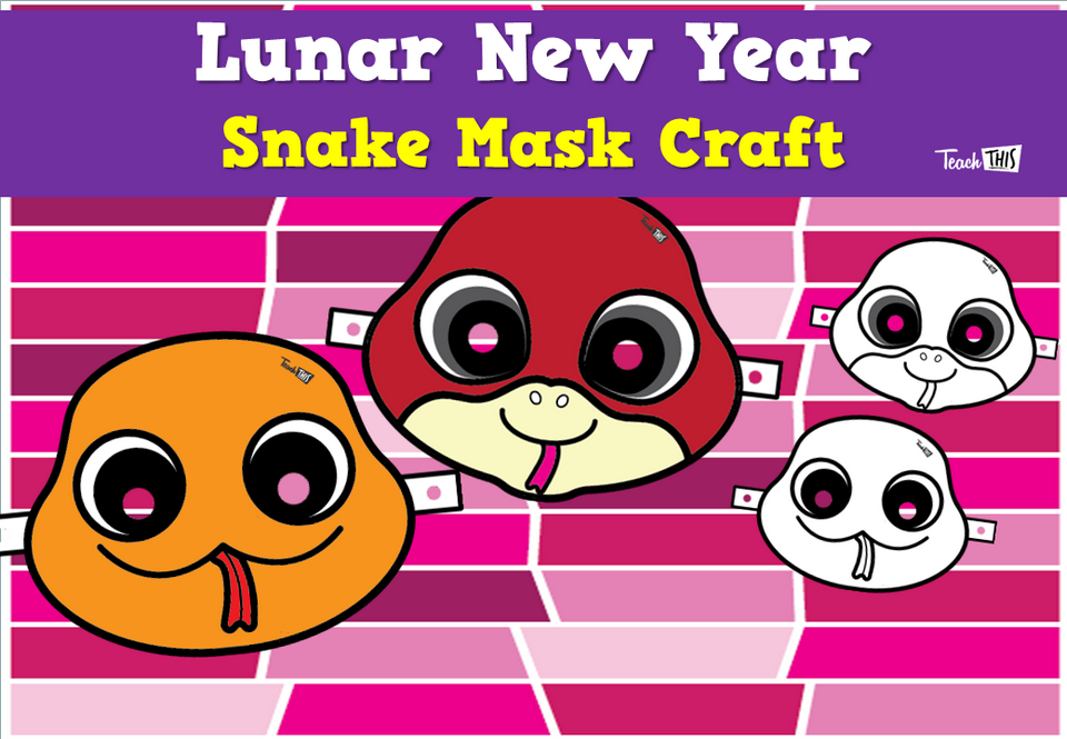 Lunar New Year - Snake Mask Craft