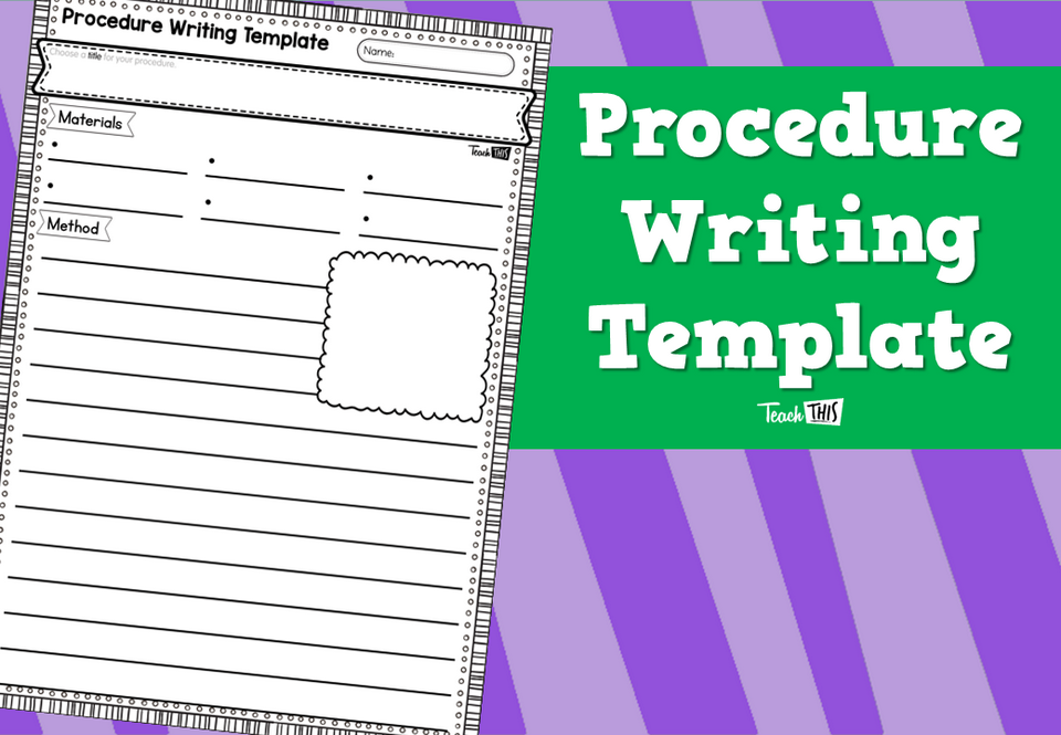 Procedure Writing Template