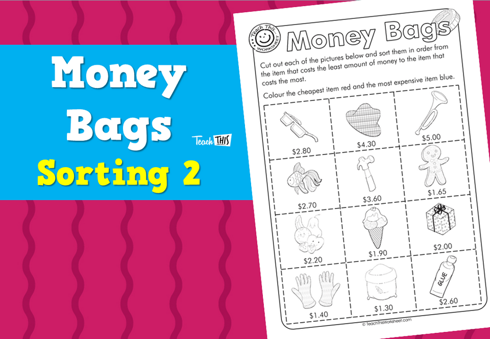 Money Bags - Sorting 2
