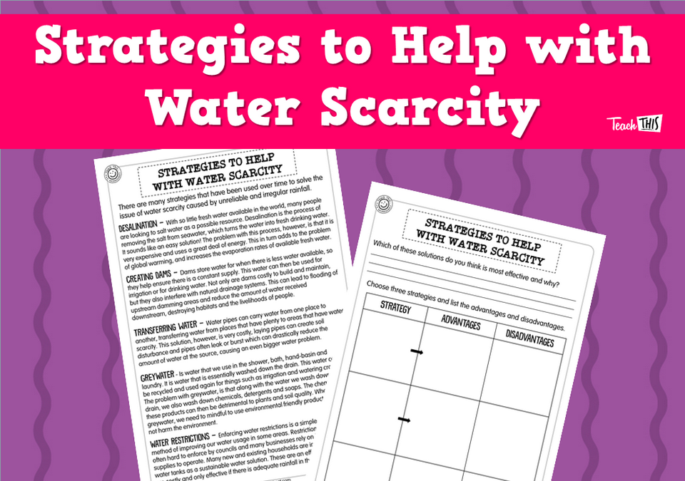 Strategies to Help With Water Scarcity (pg2)
