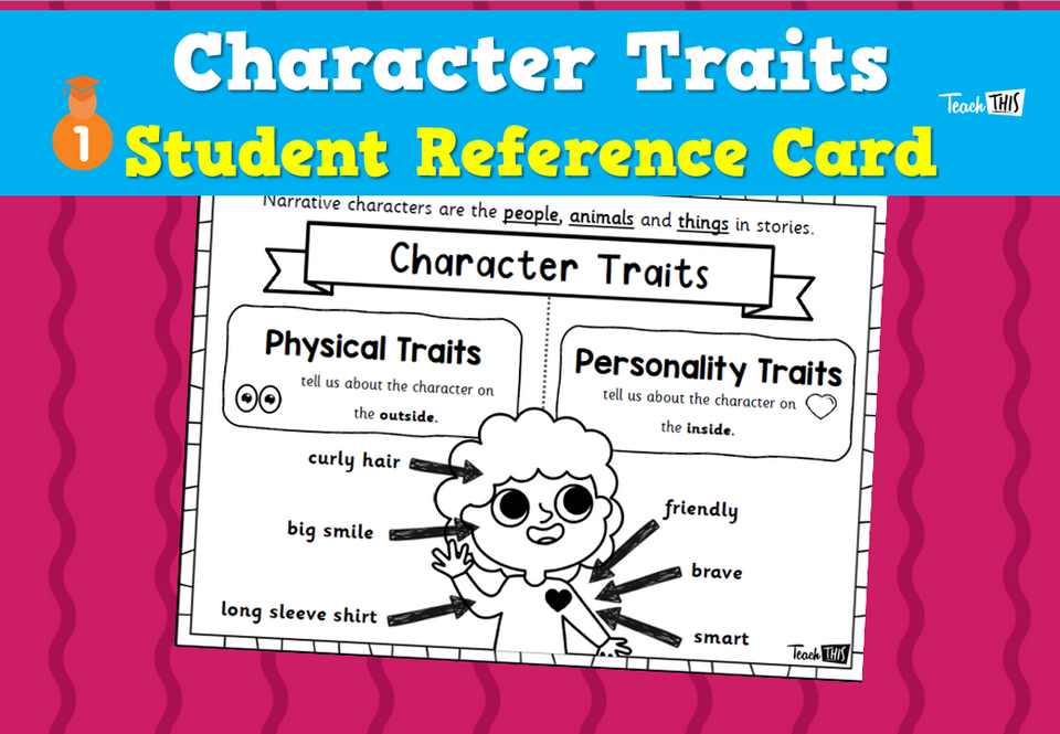 Character Traits - Student Reference Card
