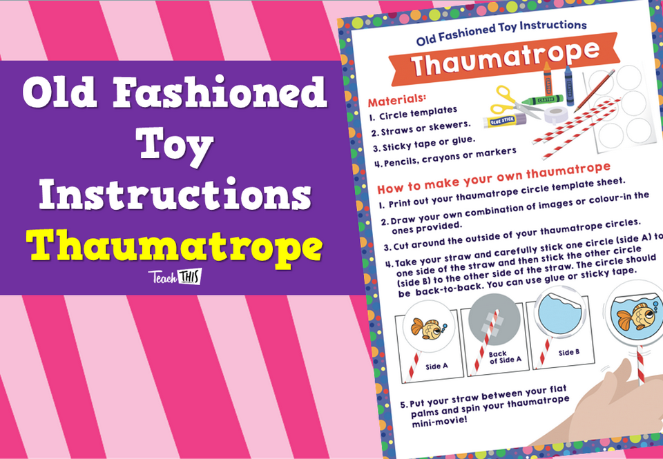 Old Fashioned Toy Instructions – Thaumatrope