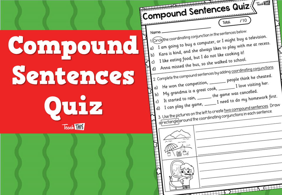 Compound Sentences Quiz