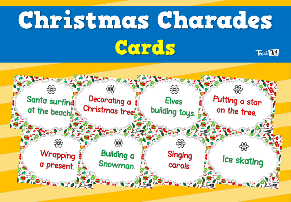 Christmas Charades - Cards