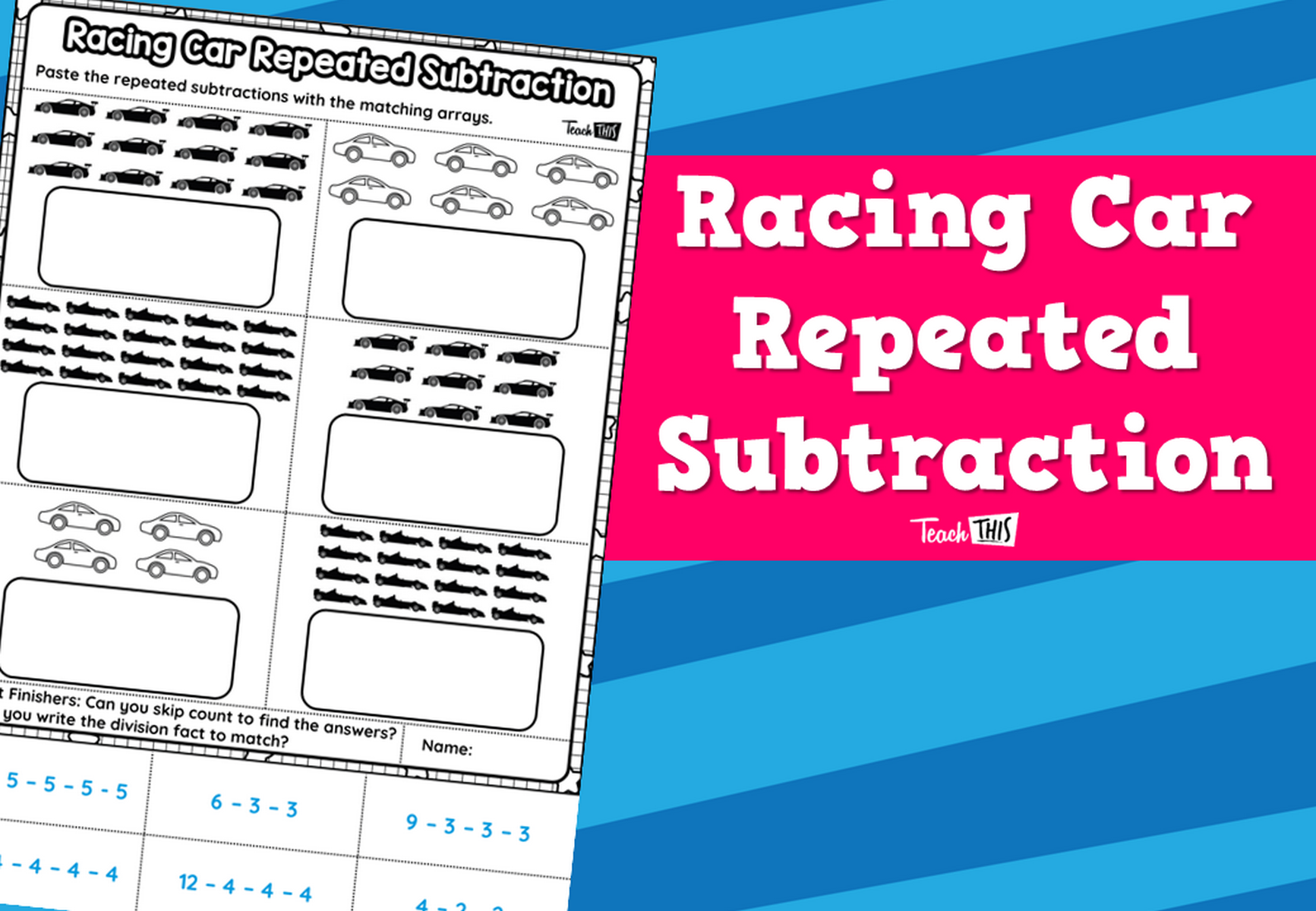 Racing Car Repeated Subtraction