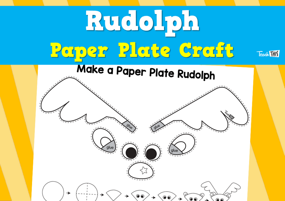 Rudolph - Paper Plate Craft
