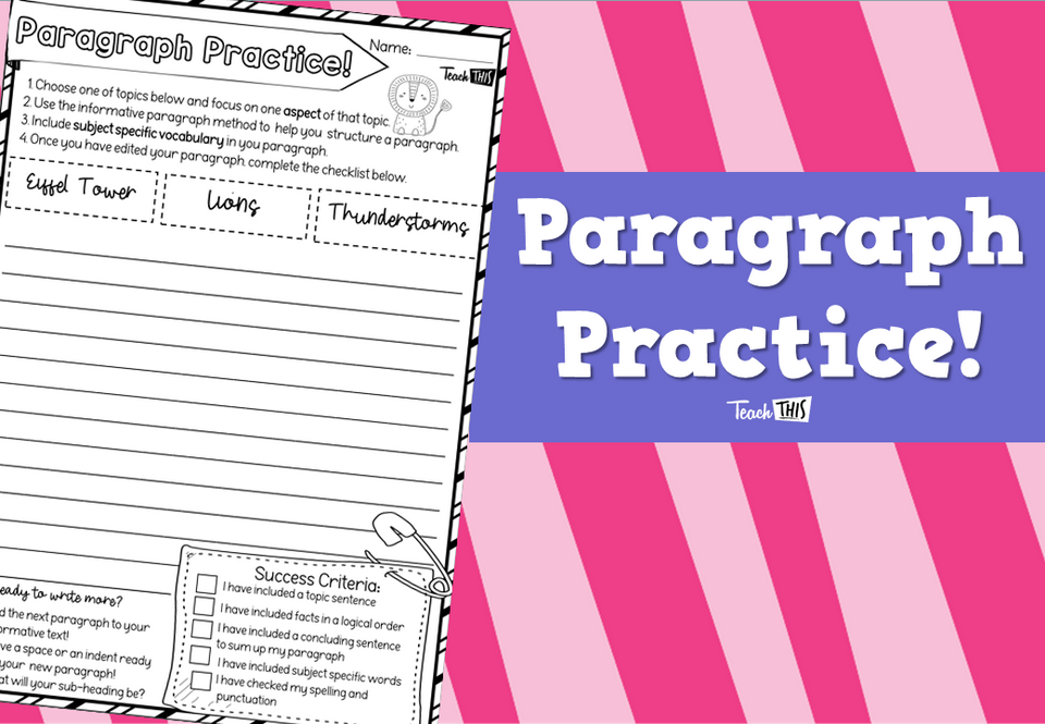 Paragraph Practice!