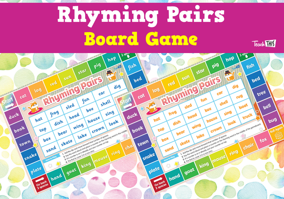 Rhyming Pairs - Board Game