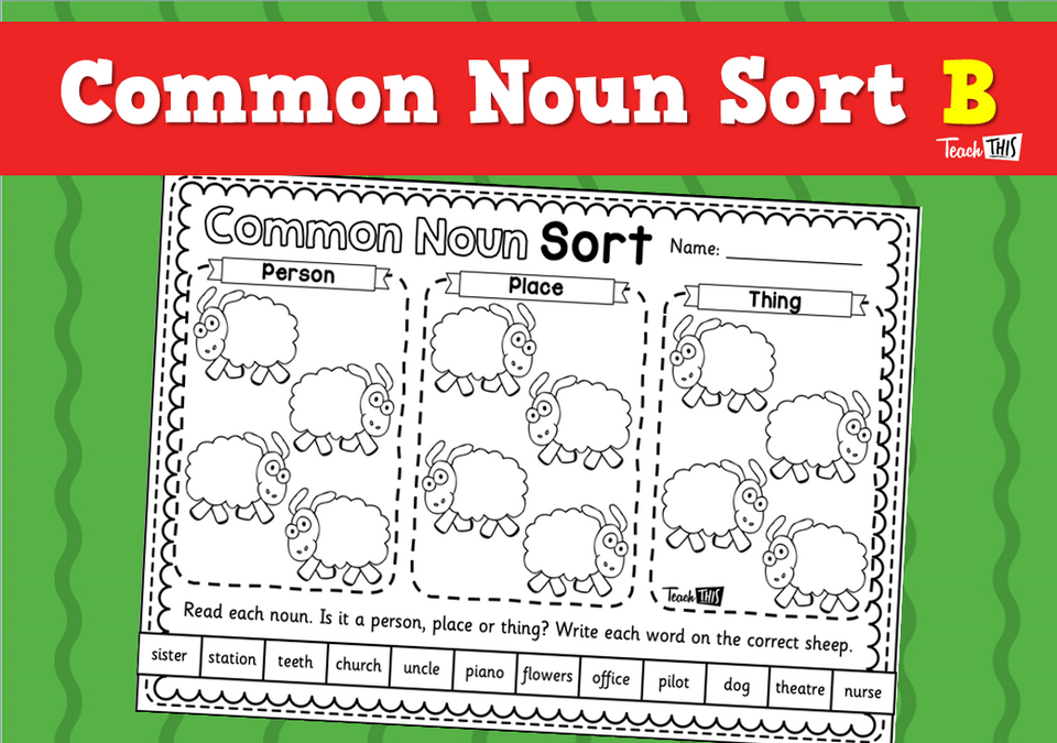 Common Noun Sort B