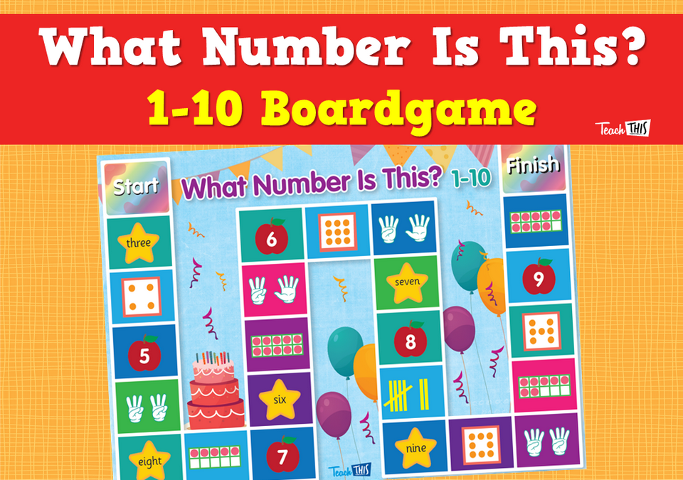 What Number Is This? 1-10 Boardgame