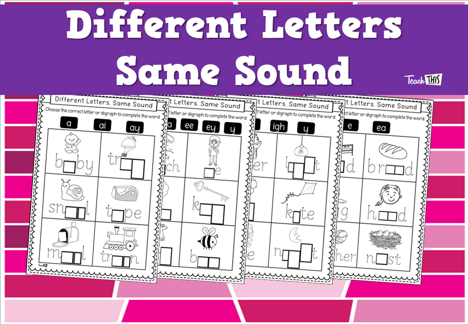 Different Letters Same Sound