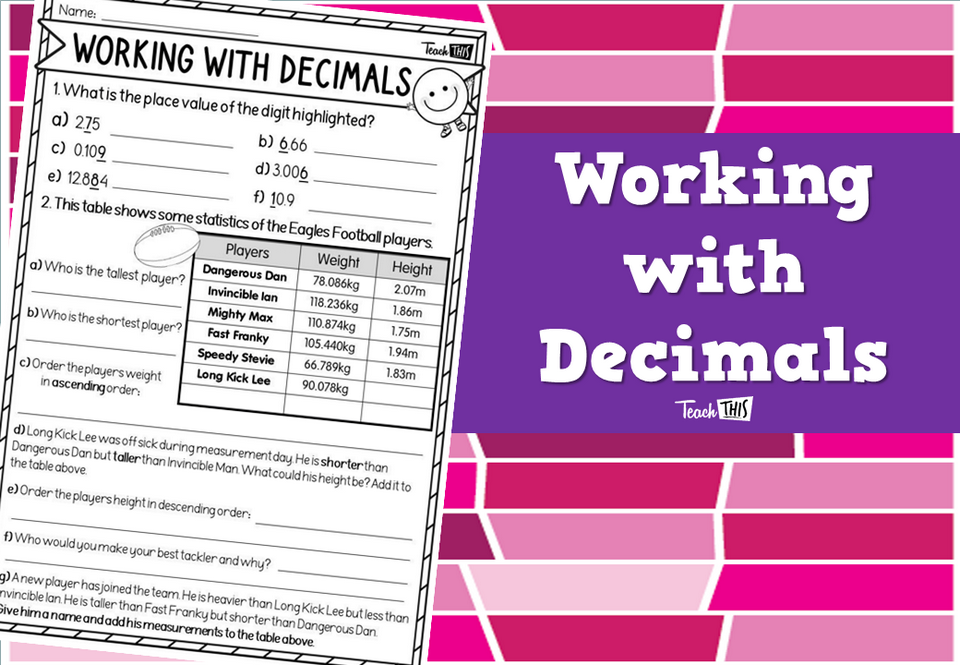 Working with Decimals