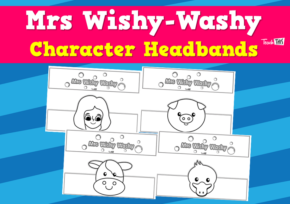 Mrs Wishy-Washy Character Headbands