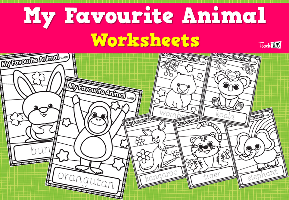 My Favourite Animal Worksheet