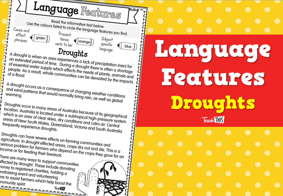 Language Features- Droughts