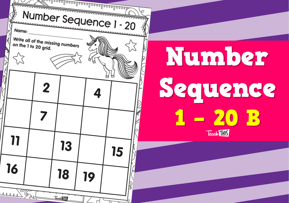 Number Sequences 1-20 B