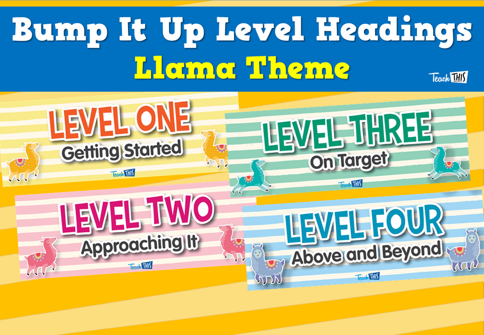 Bump It Up Level Headings - Llama Theme