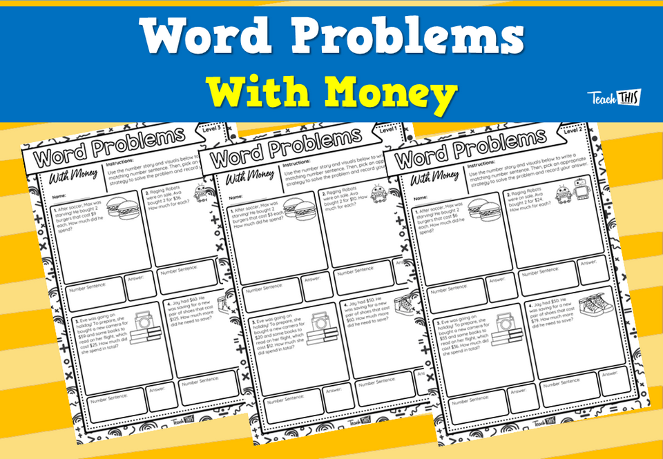 Word Problems- With Money