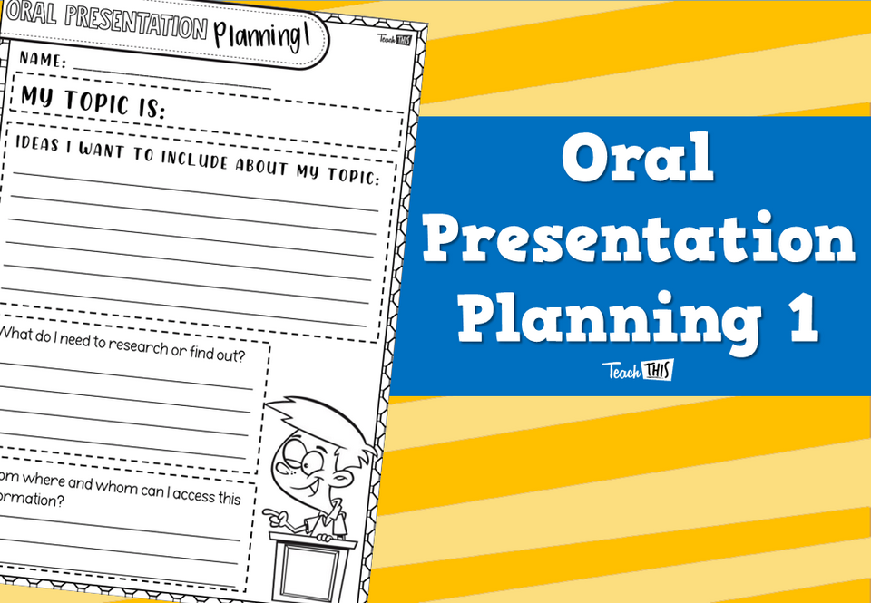 Oral Presentation Planning 1