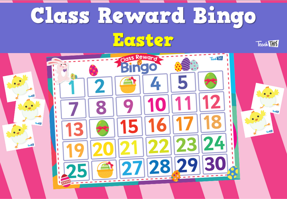 Class Reward Bingo - Easter