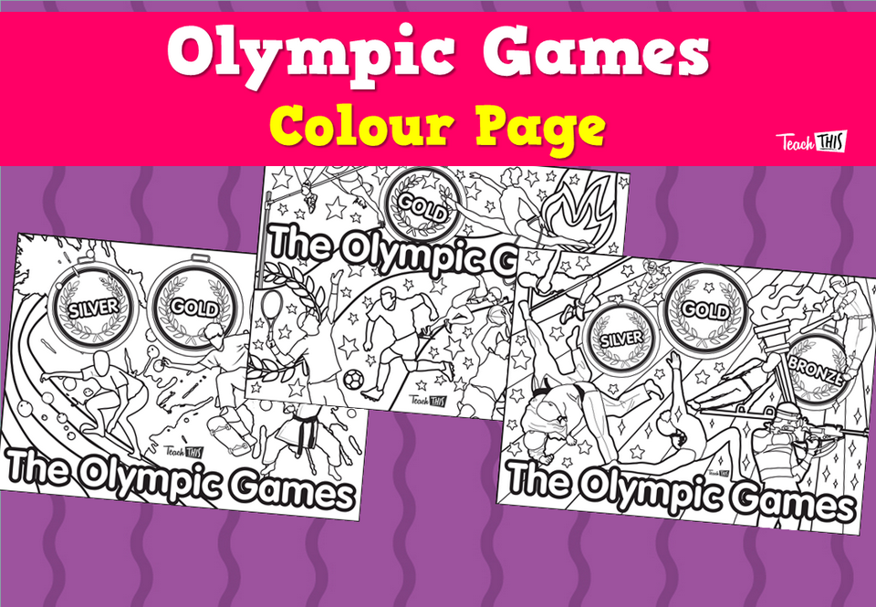 Olympic Games Colour Page