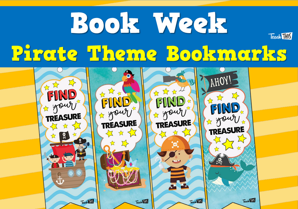 Book Week - Pirate Theme Bookmarks