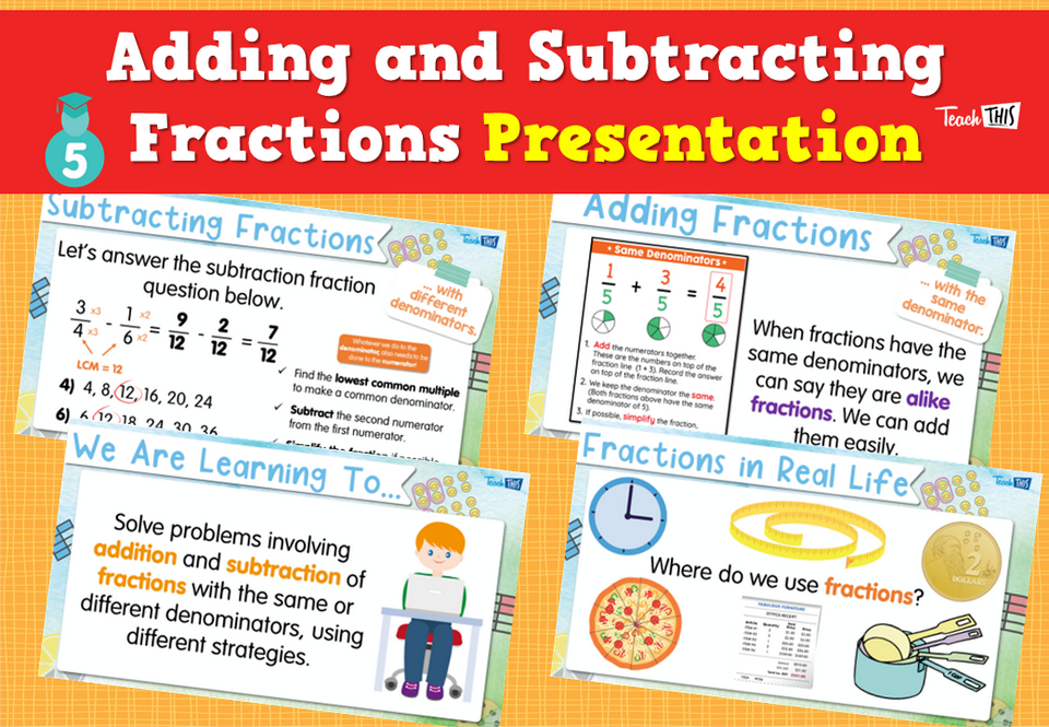 Adding and Subtracting Fractions - Presentation