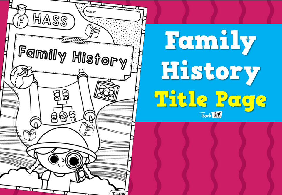 Family History - Title Page