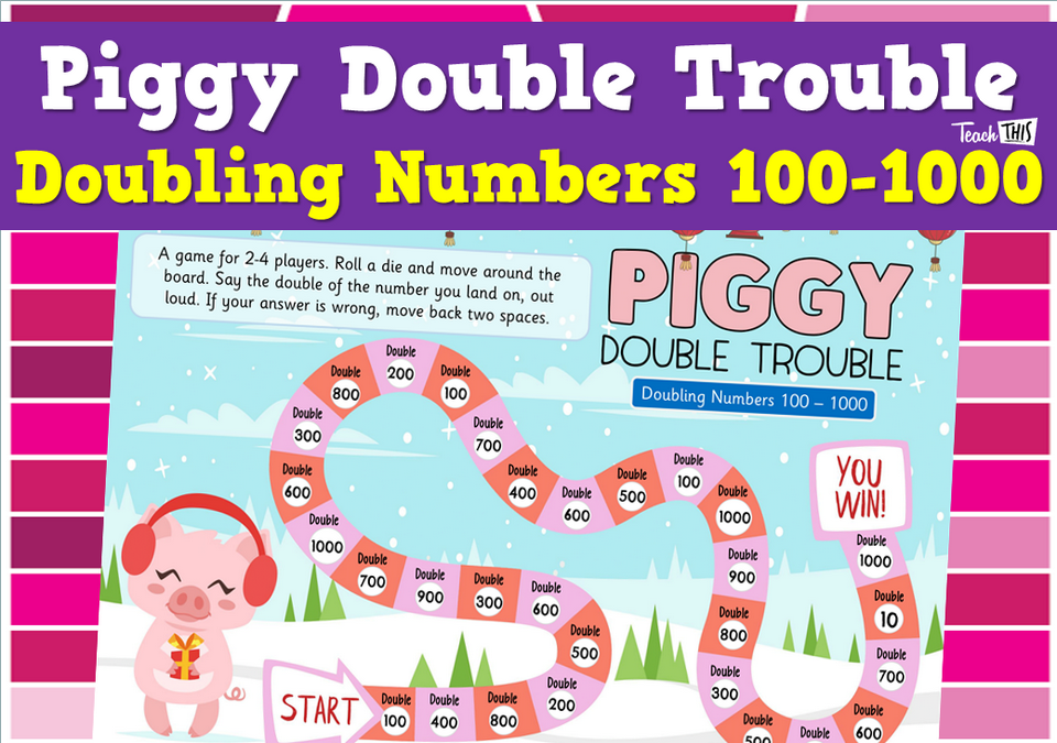 Piggy Double Trouble - Doubling Numbers 100-1000