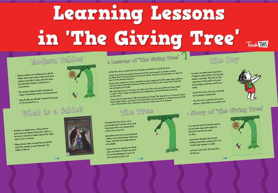 Learning Lessons in 'The Giving Tree'