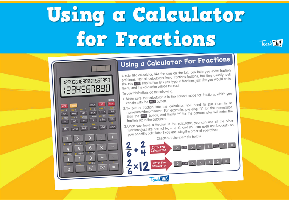 Using a Calculator for Fractions