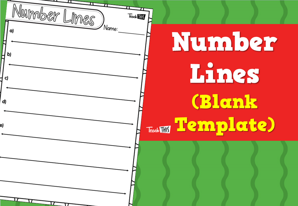 Number Lines (Blank Template)
