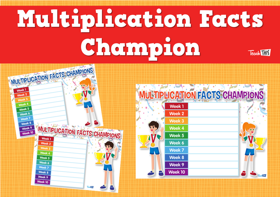 Multiplication Facts Champion