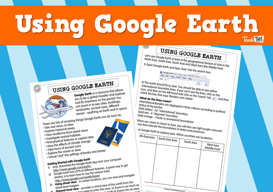Using Google Earth (2pg)